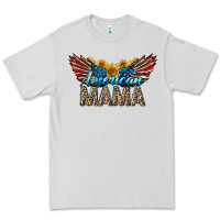 Dove Grey Western American Mama With Sunflowers Premium Tee - LillyAllenDesigns