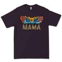 Plum Western American Mama With Sunflowers Premium Tee - LillyAllenDesigns