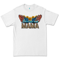 White Western American Mama With Sunflowers Premium Tee - LillyAllenDesigns
