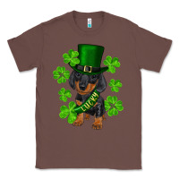 Chestnut st. patricks day lucky dachshund puppy Classic Tee - RanaPortraitStore