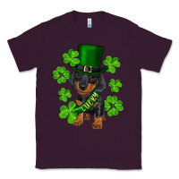 St. Patricks Day Lucky Dachshund Puppy Classic Tee | Teevron