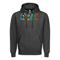 Charcoal Heather Love Thanksgivings Turkey Zipper Hoodie - RanaPortraitStore