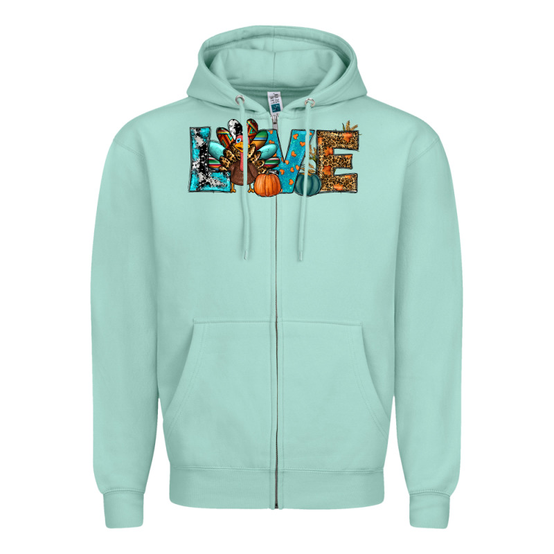 Love Thanksgivings Turkey Zipper Hoodie by RanaPortraitStore | Teevron