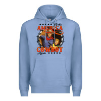 Colony Blue make america cowboy again Premium Hoodie - AdoDesignShop