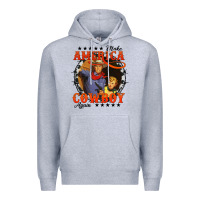 Heather Grey make america cowboy again Premium Hoodie - AdoDesignShop