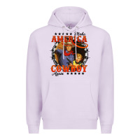 Lilac make america cowboy again Premium Hoodie - AdoDesignShop