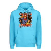 Ocean Blue make america cowboy again Premium Hoodie - AdoDesignShop