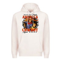 Pale Pink make america cowboy again Premium Hoodie - AdoDesignShop