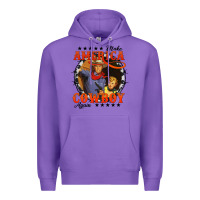 Purple make america cowboy again Premium Hoodie - AdoDesignShop