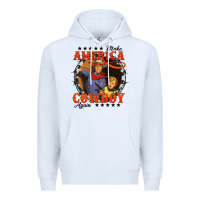 White make america cowboy again Premium Hoodie - AdoDesignShop