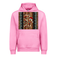 Fuchsia Pink ho ho ho western christmas Urban Hoodie - Jasminsmagicworld