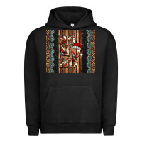 Pigment Black ho ho ho western christmas Urban Hoodie - Jasminsmagicworld