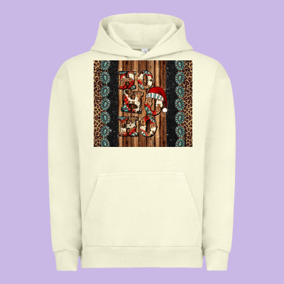 Ho Ho Ho Western Christmas Urban Hoodie Designed By Jasminsmagicworld