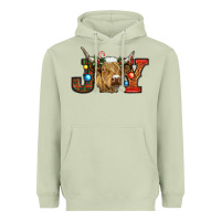 Matcha christmas joy cow Heavyweight Hoodie - RanaPortraitStore