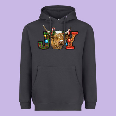 Christmas Joy Cow Heavyweight Hoodie Designed By Ranaportraitstore