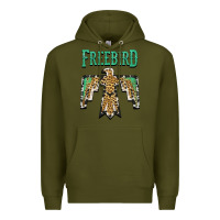 Army Green freebird native american Premium Hoodie - AdoDesignShop