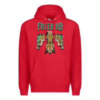 Red freebird native american Premium Hoodie - AdoDesignShop