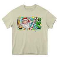 Mossy Love Santa Heavy Core Tee - CowhideDigitalArt