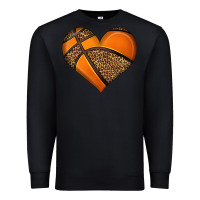 Black basketball heart Premium Sweatshirt - HRA Design Shop