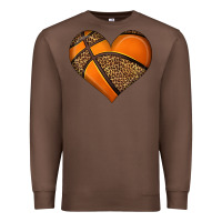 Chestnut basketball heart Premium Sweatshirt - HRA Design Shop