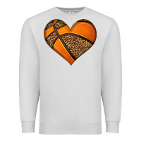 Dove Grey basketball heart Premium Sweatshirt - HRA Design Shop