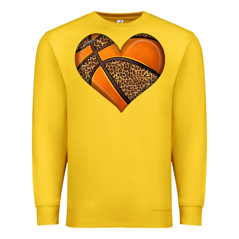 Basketball Heart Premium Sweatshirt by HRA Design Shop | Teevron