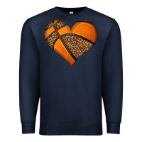 Navy basketball heart Premium Sweatshirt - HRA Design Shop