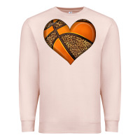 Pale Pink basketball heart Premium Sweatshirt - HRA Design Shop