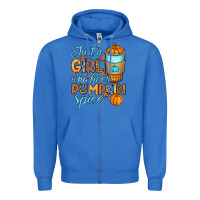 True Royal Just a girl who loves pumpkin spice Zipper Hoodie - RanaPortraitStore
