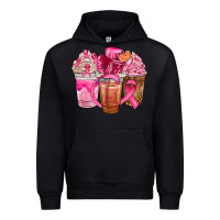 Black breast cancer coffee cups Urban Hoodie - NancyCooperArtShop