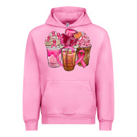 Fuchsia Pink breast cancer coffee cups Urban Hoodie - NancyCooperArtShop