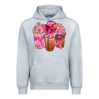 Heather Grey breast cancer coffee cups Urban Hoodie - NancyCooperArtShop