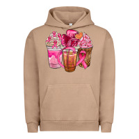 Pigment Burro breast cancer coffee cups Urban Hoodie - NancyCooperArtShop
