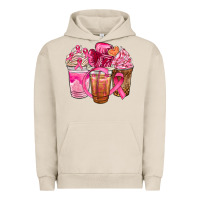 Pigment French Oak breast cancer coffee cups Urban Hoodie - NancyCooperArtShop