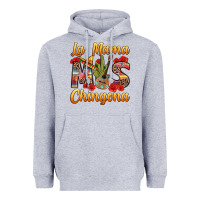 Heather Grey La Mama mas Chingona Heavyweight Hoodie - texasbilliewilder