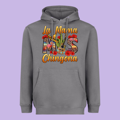 La Mama Mas Chingona Heavyweight Hoodie Designed By Texasbilliewilder