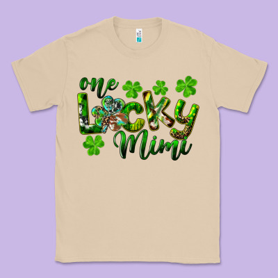 St. Patricks Day One Lucky Mimi Classic Tee Designed By Ranaportraitstore