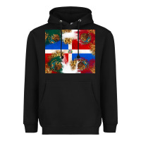 Mexican And Dominican Republic Heavyweight Hoodie | Teevron