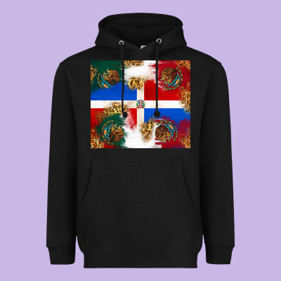 Mexican And Dominican Republic Heavyweight Hoodie Designed By Texasbilliewilder
