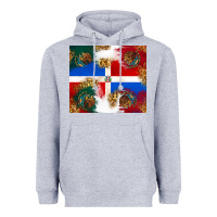 Heather Grey Mexican and Dominican Republic Heavyweight Hoodie - texasbilliewilder