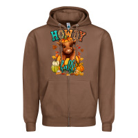 Chestnut Hay there Fall pumpkin heifer Zipper Hoodie - RanaPortraitStore