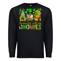 Black St. Patrick's Day shamrockin' with my gnomies Premium Sweatshirt - Neo Western