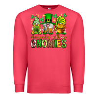 Cardinal St. Patrick's Day shamrockin' with my gnomies Premium Sweatshirt - Neo Western