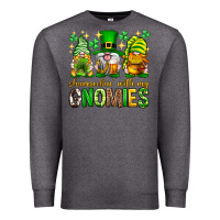Charcoal Heather St. Patrick's Day shamrockin' with my gnomies Premium Sweatshirt - Neo Western