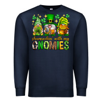 Navy St. Patrick's Day shamrockin' with my gnomies Premium Sweatshirt - Neo Western