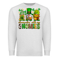 Oatmeal Heather St. Patrick's Day shamrockin' with my gnomies Premium Sweatshirt - Neo Western