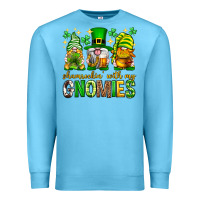Ocean Blue St. Patrick's Day shamrockin' with my gnomies Premium Sweatshirt - Neo Western