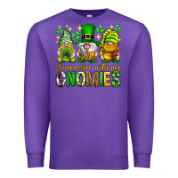 Purple St. Patrick's Day shamrockin' with my gnomies Premium Sweatshirt - Neo Western