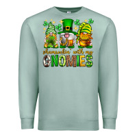 Seafoam St. Patrick's Day shamrockin' with my gnomies Premium Sweatshirt - Neo Western