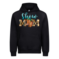 Black Western Show Mom Red Angus Urban Hoodie - LillyAllenDesigns